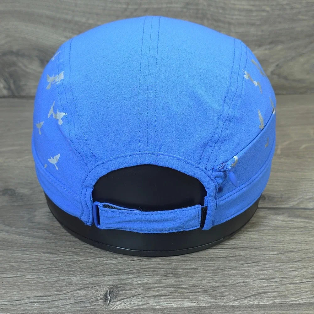 Oiselle Runner Hat Cap Strap Back One Size Blue Mens Running Hike Gym Workout
